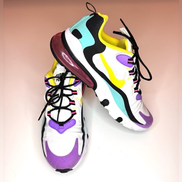 Nike Air Max 270 RT (PS)  Kids Shoes BQ0103-101 Size-6.5Y  Multicolor - Picture 6 of 10